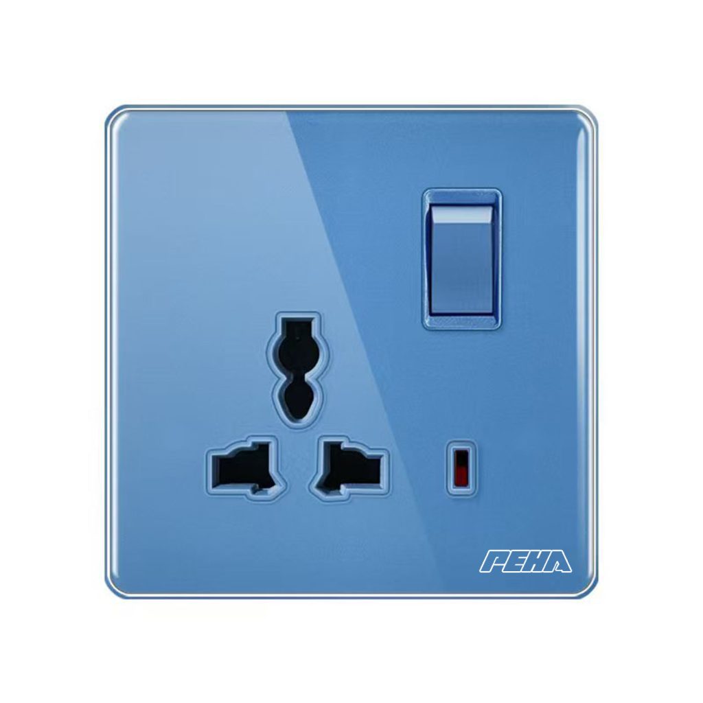 16A 3 Pin Multi Socket with Switch – Nexus Electric