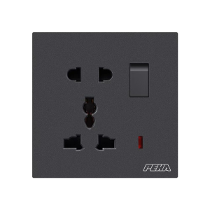 16A 5 Pin Multi Socket With Switch